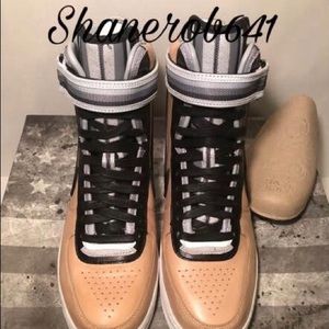 Riccardo Tisci AF1 Beige High Top Strap Limited Edition Women